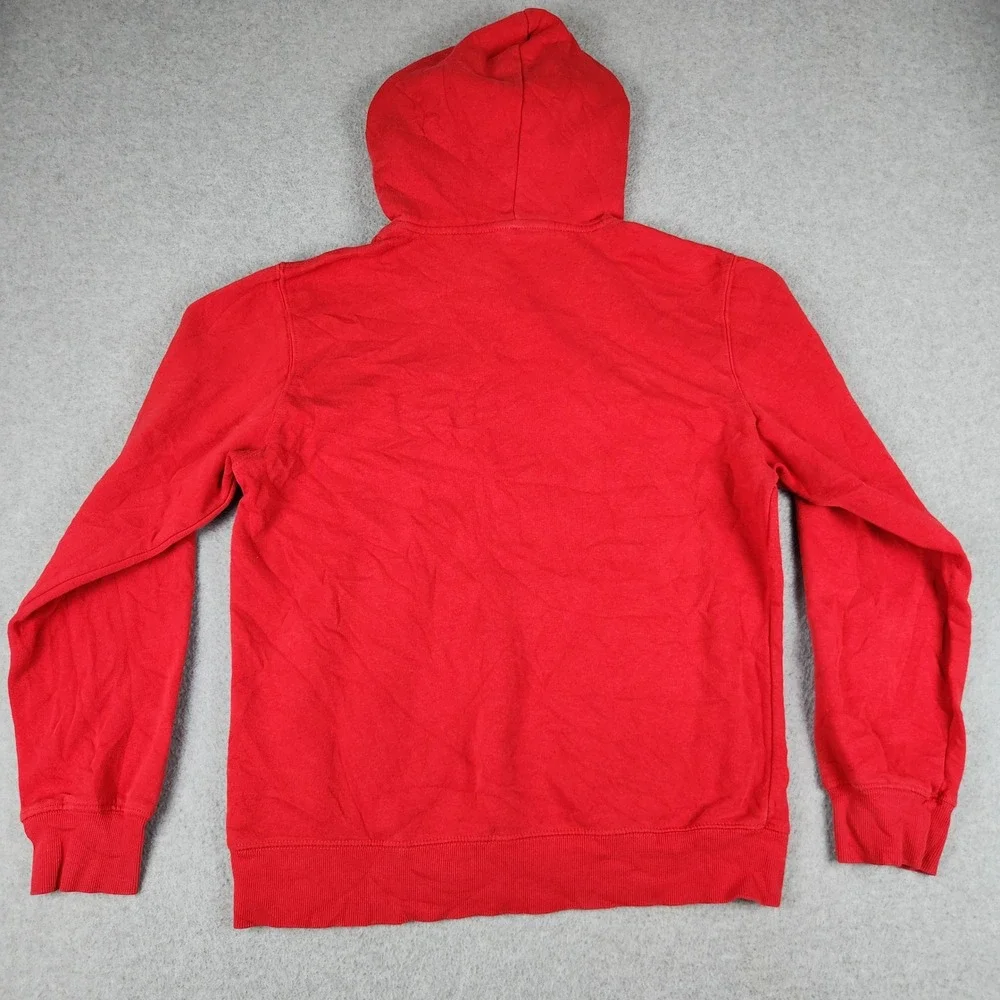 The North Face Fine Alpine Equipment Hoodie Men S Red Fleece Lined Pullover Logo